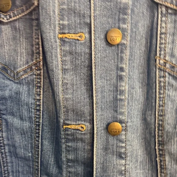 LOFT Classic Blue Jean Jacket - Picture 7 of 7